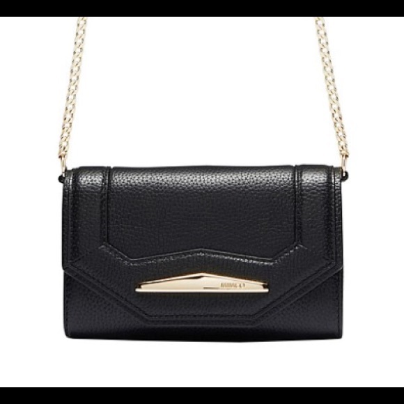 Black Mimco Leather Shoulder bag with dust bag - Picture 2 of 11